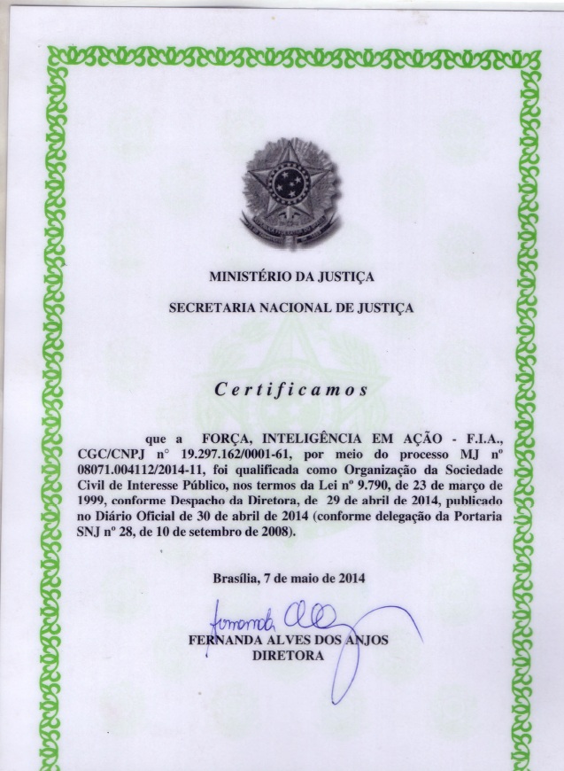 Certificado OSCIP
